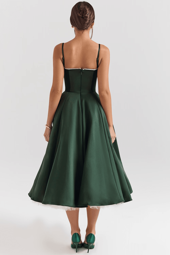Midikleid Elisa – doppellagiges Design aus Polyester
