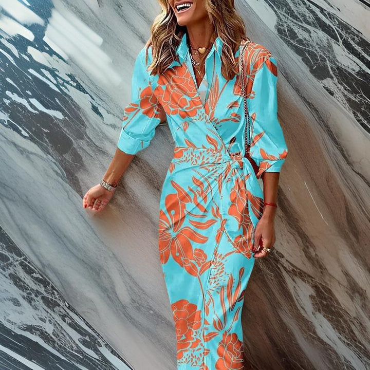 Miral | Elegantes Wickelkleid mit Muster
