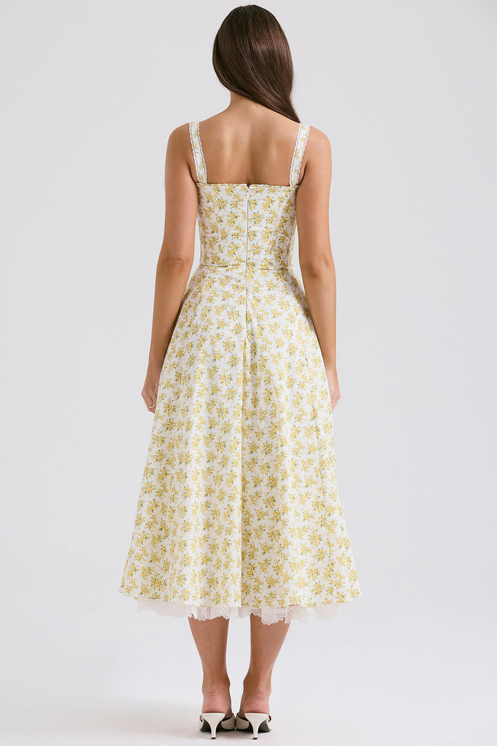 Midikleid Helena – mit Bustier und Spitze aus Polyester