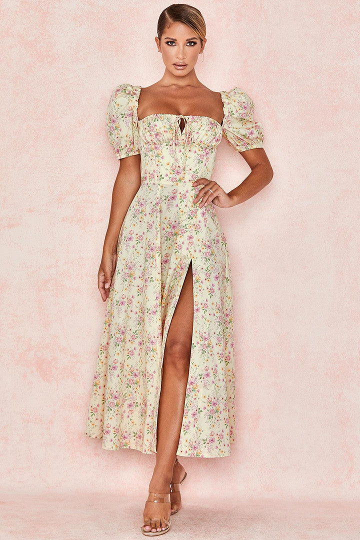 Midikleid Lina – mit Spitze aus Polyester, elegantes Design