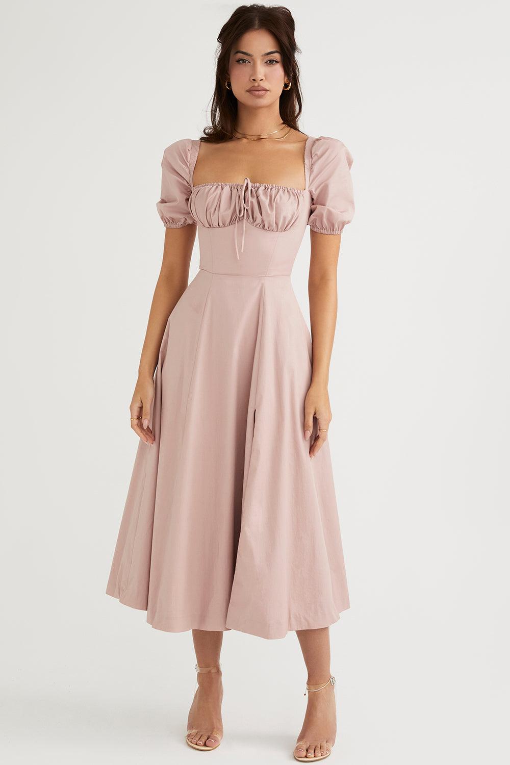 Midikleid Lina – mit Spitze aus Polyester, elegantes Design