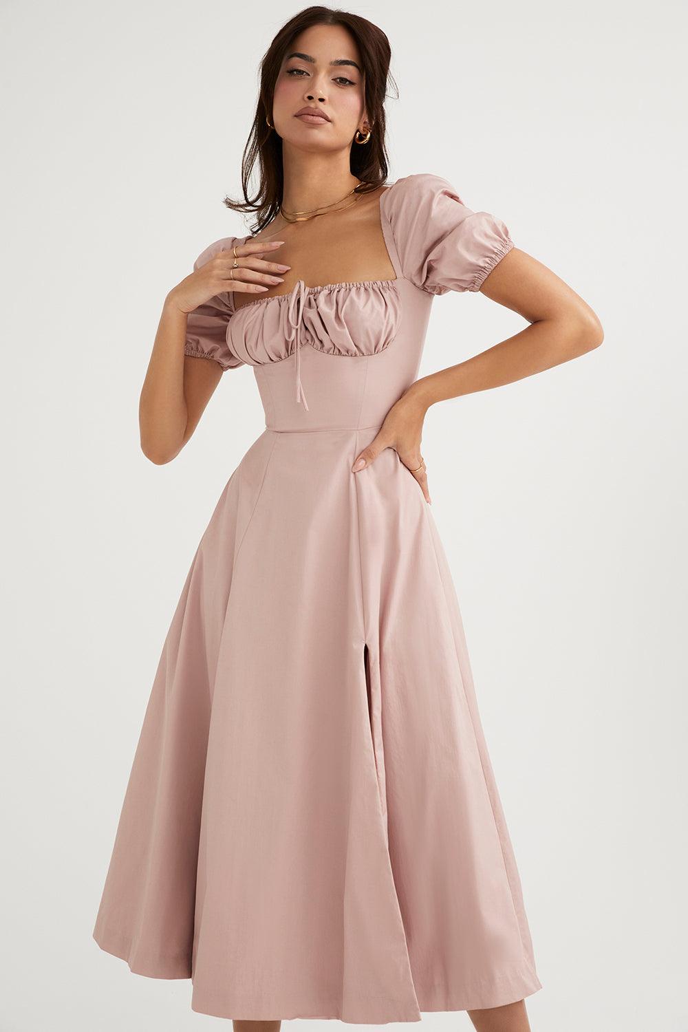 Midikleid Lina – mit Spitze aus Polyester, elegantes Design