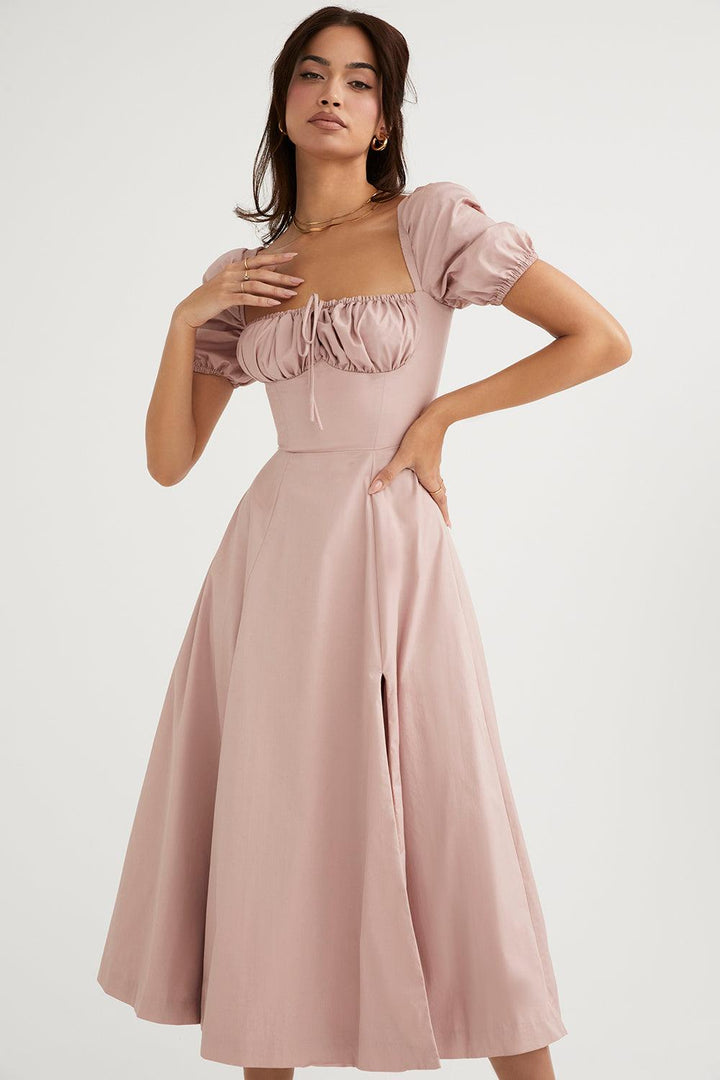 Midikleid Lina – mit Spitze aus Polyester, elegantes Design
