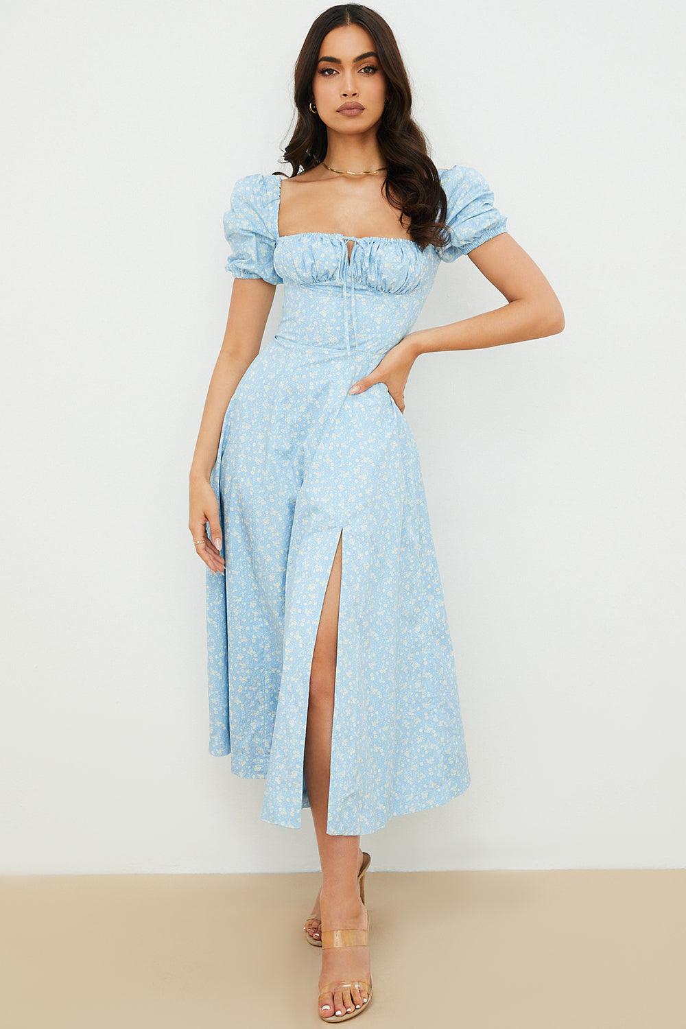 Midikleid Lina – mit Spitze aus Polyester, elegantes Design