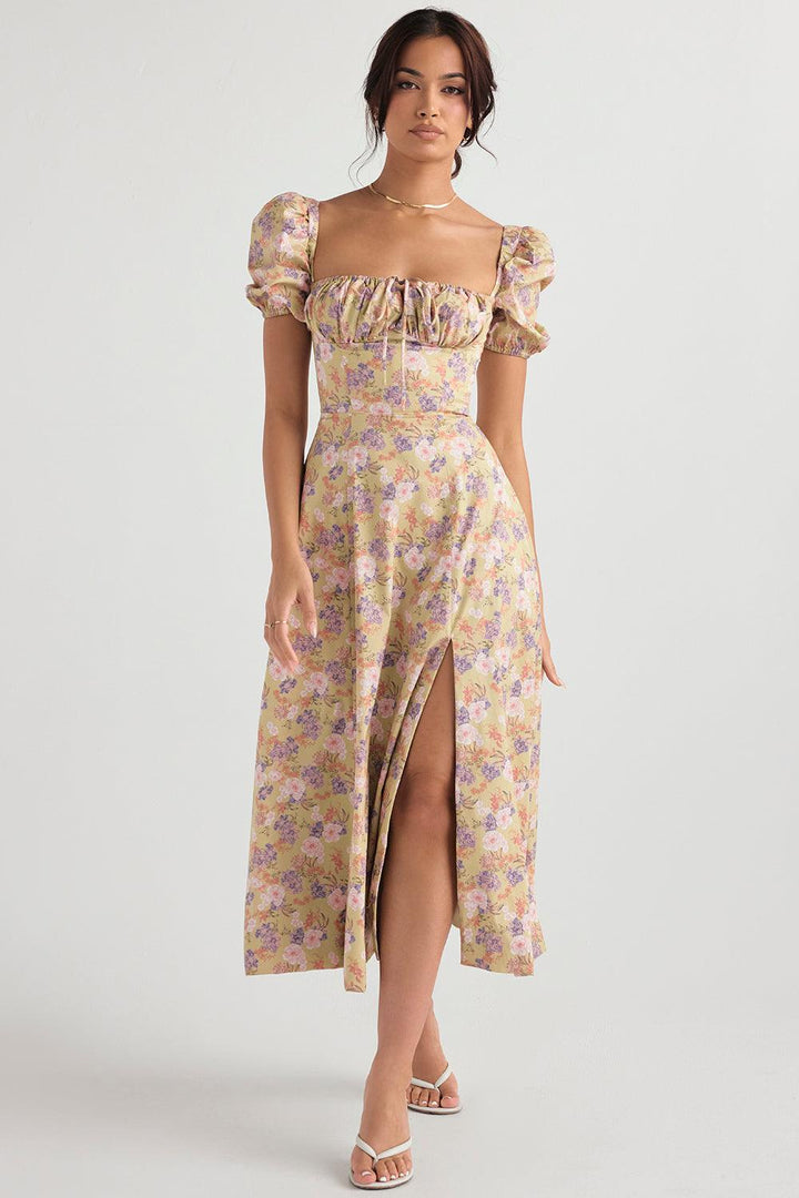 Midikleid Lina – mit Spitze aus Polyester, elegantes Design