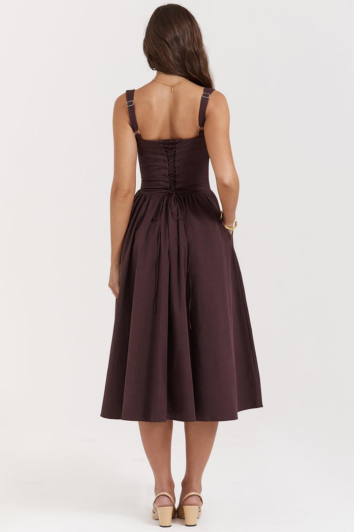 Midikleid Clara – aus Chiffon (Polyester), romantischer Stil